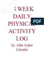 18 Week Daily Physical Activity Log