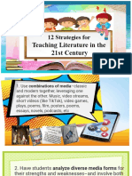 12 Strategies For: Teaching Literature in The 21st Century