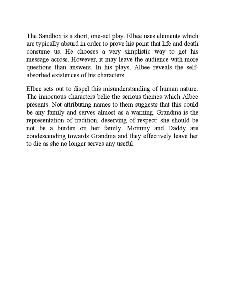 Absurdity and Human Nature in 