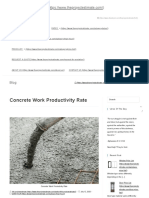 Concrete Work Productivity Rate PDF