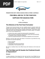 Download Fish Meal and Oil to the Year 2010 - Supplies for Aquaculture by Jon Arne Grttum SN4866695 doc pdf