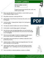Portable Ladders: Most Workers Injured in Falls From Ladders Are Less Than 10 Feet Above The Ladder S Base!