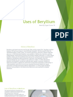 Uses of Beryllium: Made by Evgeni Genev 9E