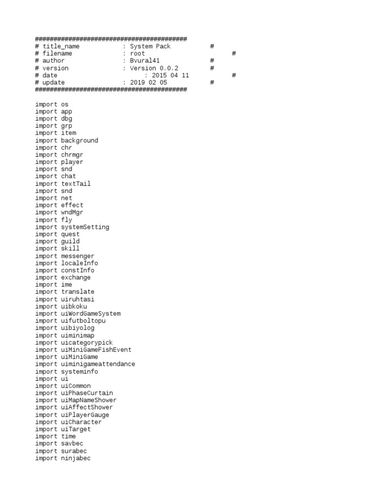 Game PDF Software System Software