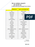 JADWAL KERJA BAKTI BSMSS 2020