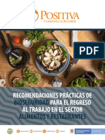 Recomendaciones Practicas Bioseguridad para Regreso Trabajo Sector Alimentos Restaurantes