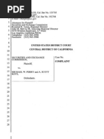 SEC Complaint Against Michael W. Perry and A. Scott Keys