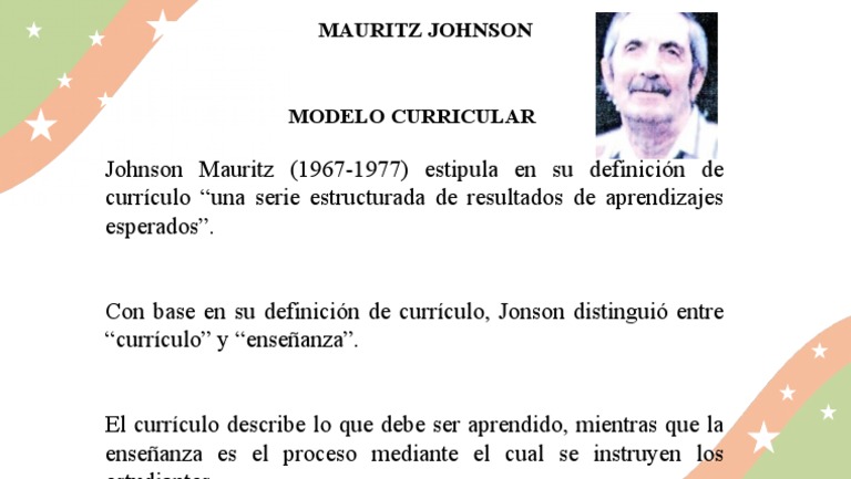 Modelo Curricular de Mauritz Johnson | PDF