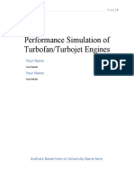 Performance Simulation of Turbofan