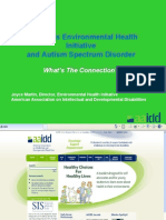 AAIDD, Its Environmental Health Initiative and Autism Spectrum Disorder