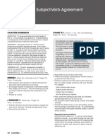 Subject-Verb Agreement: Chapter Summary CHART 5-1