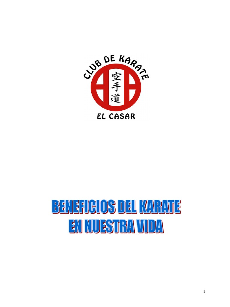 Beneficios Del Karate PDF Kárate Kata