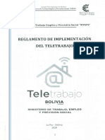 Reglamento Teletrabajo Bolivia