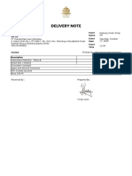Delivery Note PDF