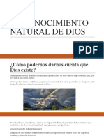 El Conocimiento Natural de Dios