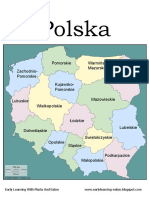 Push Pin Map of Poland