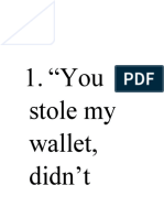 "You Stole My Wallet, Didn't