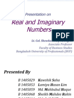 Presentation On: Real and Imaginary Numbers