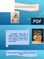 LLRomână, Național - Clasa10.2.9.Tipologii de Personaje În Opera Literară - Secu Marina