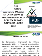 Curso Instalaciones Electricas Retie Enero 29 2015