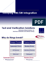 Verifying HW/SW Integration: Test and Verification Solutions