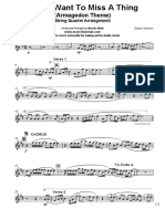 STRING QUARTET - I Dont Want To Miss A Thing - Violin I PDF