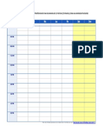 Horario Horizontal Semanal Lunes