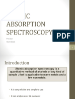 Atomic Absorption Spectroscopy: Preston Islamabad