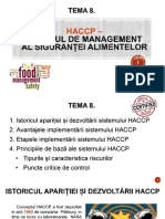 Tema 8. Principiile HACCP