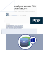 Instalar y configurar servidor DNS en Windows Server 2016