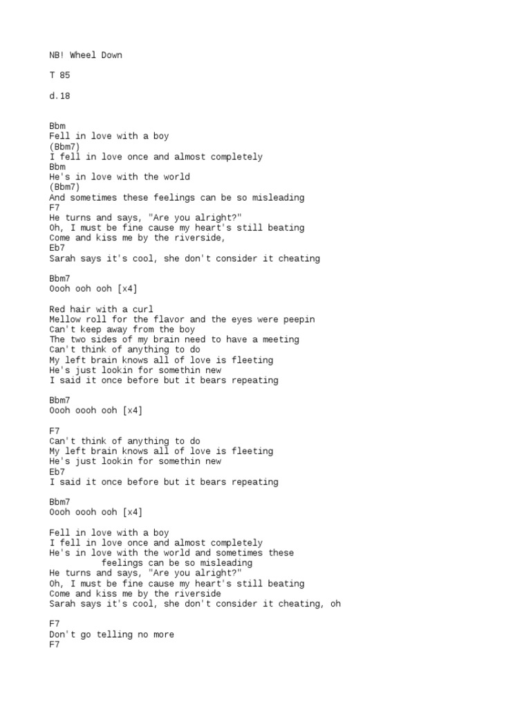 Fell in Love With A Boy | PDF