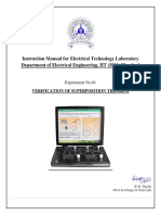 Instruction Manual For Electrical Technology Laboratory Department of Electrical Engineering, IIT (ISM) Dhanbad