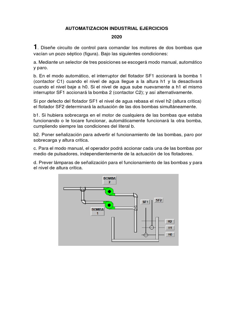 Automatizacion 1 - 1 EJERCICIO | PDF