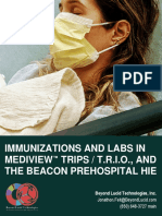 Immunizations and Labs in MEDIVIEW™ TRIPS / T.R.I.O., and The BEACON Prehospital H.I.E.