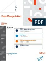 RPA Design & Development: Data Manipulation