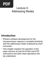 Lecture #3 Addressing Modes PDF