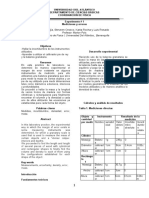 Primer Informe, Mediciones y Errores