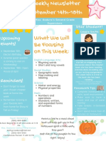 Yellow Teal Colorful Dots Preschool School Newsletter 1