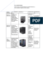 Tema: Chasis O Caja de La Computadora: Caracateristica (B) Imagen (C) Ventajas (D) Desventajas (E)