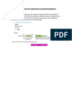 CALCULO DE UN TANQUE DE ALMACENAMIENTO Tarea