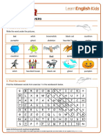 Worksheets Halloween Answers