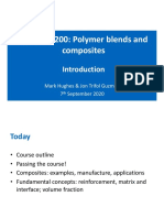 CHEM-E2200: Polymer Blends and Composites: Mark Hughes & Jon Trifol Guzman 7 September 2020