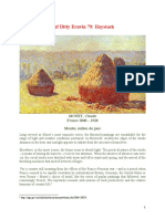 Daf Ditty Eruvin 79: Haystack: MONET, Claude France 1840 - 1926 Meules, Milieu Du Jour