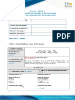 Estados de Agregación y Disoluciones: Anexo - Tarea 3 Tablas para El Desarrollo de Los Ejercicios