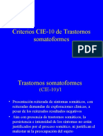 Criterios Cie 10 de Trastornos Somatoformes