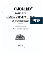 Vocabolario Domestico Genovese - Italiano - P. Angelo Paganini