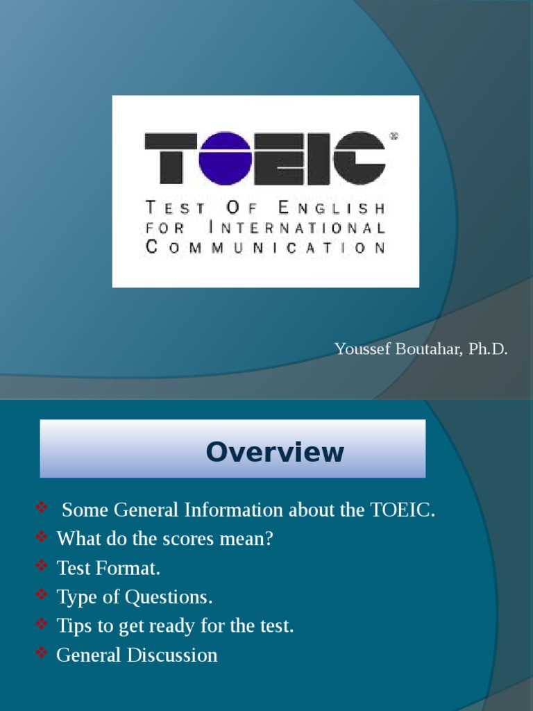 TOEIC Test Overview and Preparation Guide | PDF | Question | Reading ...