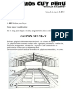 Costos de producciòn Galpòn Base