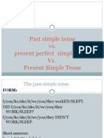 Past Simple Tense vs. Present Perfect