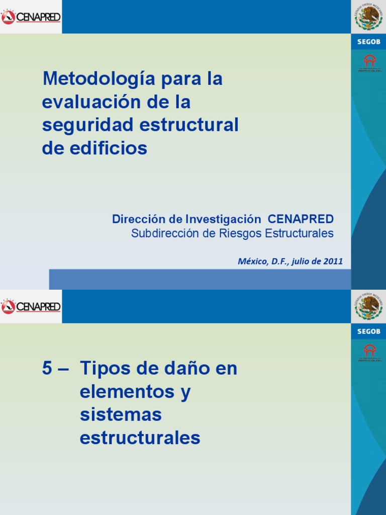 Tipos de Daños Estructurales en Edificios | PDF | Pandeo | Falla (geología)